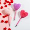 5 3/4″ x 3 3/4″ Valentine Pens with Stuffed Heart Topper – 12 Piece
