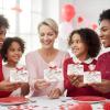 Heart Cookie Cutter & Cookie Recipe Valentine Exchanges with Religious Card for 12