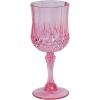 Fun Express Pink Plastic Wine Glasses Set of 12 – BPA-Free Disposable Champagne Flutes & Goblets for Parties | Reusable Pink Cups for Valentines Galentines Day Weddings & Special Occasions