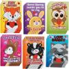 Mini Animal Face Buttons with Valentine’s Day Cards (24 pack) Unique Valentine Exchange Alternative
