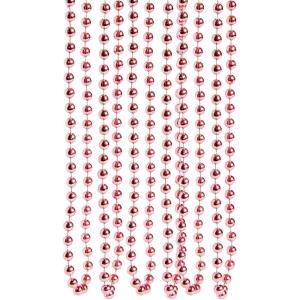 Fun Express Light Pink Beaded Necklaces Mardi Gras Beads – Valentine’s Day – 48 Pieces