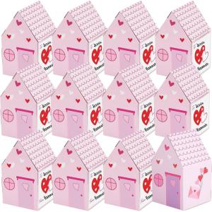 Valentine’s Day Favor Boxes – Party Supplies – 12 Pieces