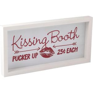 Valentine’s Day Kissing Booth Tabletop Sign