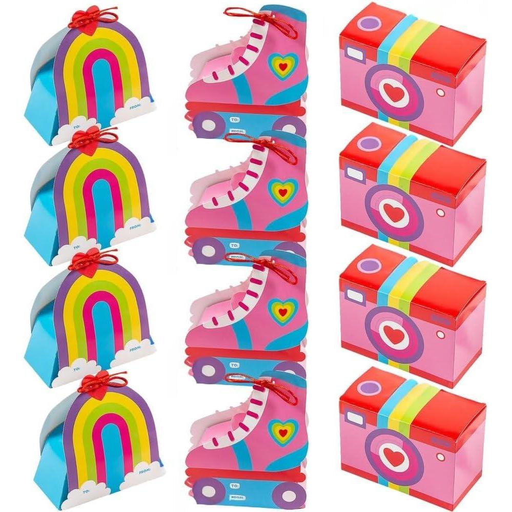 image:imageValentines Day Assorted Shapes Treat Boxes Party Supplies 12 Pieces