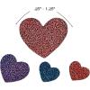 Fun Express – Glitter Heart Stickers (12pc) for Valentine’s Day – Stationery – Stickers – Stickers – Sheets – Valentine’s Day – 12 Pieces