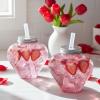 Fun Express 4 1/2″ 17 oz. Valentine’s Day Heart-Shaped Plastic Cups with Straw – 12 Pieces