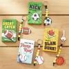 Fun Express Sport Keychain Craft Kit Valentine Exchanges with Box for 24