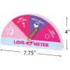 Fun Express Valentine’s Day Wooden Love O Meter Tabletop Decor – Interactive Heart Gauge Measuring Love – Valentine’s Day Parties Weddings Events & Home Decorations – Great for Fun Photo Ops – 1 Piece