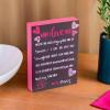 Valentine Chalkboard Tabletop Sign – Valentine’s Day Home Decor – Wood