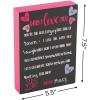Valentine Chalkboard Tabletop Sign – Valentine’s Day Home Decor – Wood
