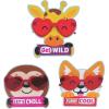 Fun Express Heart Glasses with Animal Valentine’s Day Card – Apparel Accessories – 12 Pieces