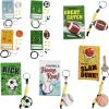 Fun Express Sport Keychain Craft Kit Valentine Exchanges with Box for 24