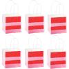 Fun Express Valentine Tissue Fringe Treat Bags – Fun & Colorful Party Favor Bags for Valentines Day Weddings Birthdays & Special Occasions – Tissue Fringe Design Perfect for Gifts & Treats – 12 Pieces