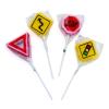 Novelty Themed Individually Wrapped Lollipops, 12 Pieces, Birthday, Christmas, Easter, Baby Shower, Graduation, Valentine’s Day Suckers (Street Signs)