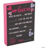 Valentine Chalkboard Tabletop Sign – Valentine’s Day Home Decor – Wood