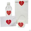 Bulk 48 Pc. Personalized Happy Valentine’s Day Favor Stickers, Heart-Shaped Vinyl Stickers, 2″