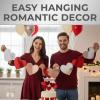 Fun Express 12″ Metallic Red, Pink & Silver Heart Foil Cutout Decorations – 12 Pieces