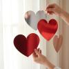 Fun Express 12″ Metallic Red, Pink & Silver Heart Foil Cutout Decorations – 12 Pieces