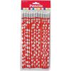 Fun Express Heart Print Pencils – Set of 24 – Valentine’s Day School Supplies and Party Favors