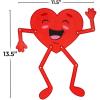 Fun Express Mini Jointed Valentine Heart Cutouts – 6 Pieces