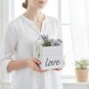 Fun Express Rustic Love Whitewashed Wood Box – (1 Piece) – Ideal for Everyday Home Decor, Wedding Receptions, Bridal Showers, or Birthday Parties