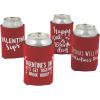 Valentine’s Day Can Sleeves – Party Supplies – 12 Pieces