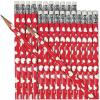Fun Express Heart Print Pencils – Set of 24 – Valentine’s Day School Supplies and Party Favors