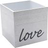 Fun Express Rustic Love Whitewashed Wood Box – (1 Piece) – Ideal for Everyday Home Decor, Wedding Receptions, Bridal Showers, or Birthday Parties