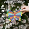 Fun Express Valentines Crafts for Kids – Mosaic Butterfly Sand Art Pictures Set of 12 – Valentine Craft Kits for Classroom Activities | Arts and Crafts for Kids Ages 4-8 & 8-12 | Art Supplies Gift(6.25 inches x 4.75 inches (Pack of 2))