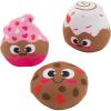 Fun Express 2 1/4″ – 4 1/4″ Valentine’s Day Sweet Treats Stuffed Toys – 12 Pieces