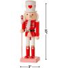 Fun Express Valentine’s Day Nutcracker Red 10 – Festive Christmas Décor for Shelves and Tables