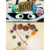 Fun Express Neon Glitter Sticky Skulls Toys – Classroom Prizes Party Favors – Sticky Hands Party Favors Supplies for Kids – Valentine’s Day Party Favors – 72 Pieces