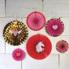 Fun Express Valentine Unicorn Hanging Fans – Cute Unicorn-Themed Party Decorations for Valentine’s Day Birthdays and Special Events – Perfect for Creating a Festive Atmosphere Multicolor Fans – 6