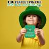 Trinity Shamrock Pins with Card for St. Patrick’s Day – 12 Pieces