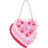 Fun Express 6 1/2″ x 6 1/2″ Valentine’s Day Heart-Shaped Cake Hanging Sign Craft Kit – Makes 12