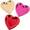 Fun Express Foil Heart Dessert Plates – Elegant Heart-Shaped Plates for Valentine’s Day Weddings Parties and Special Occasions – Ideal for Desserts Appetizers Snacks & More – 24 Pieces