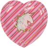 Fun Express Valentine’s Day Party Unicorn & Gold Foil Paper Dessert Plates – Disposable Tableware Licensed Plates & Bowls Perfect for Birthday Festivities Graduation Party Supplies – 8 Pieces