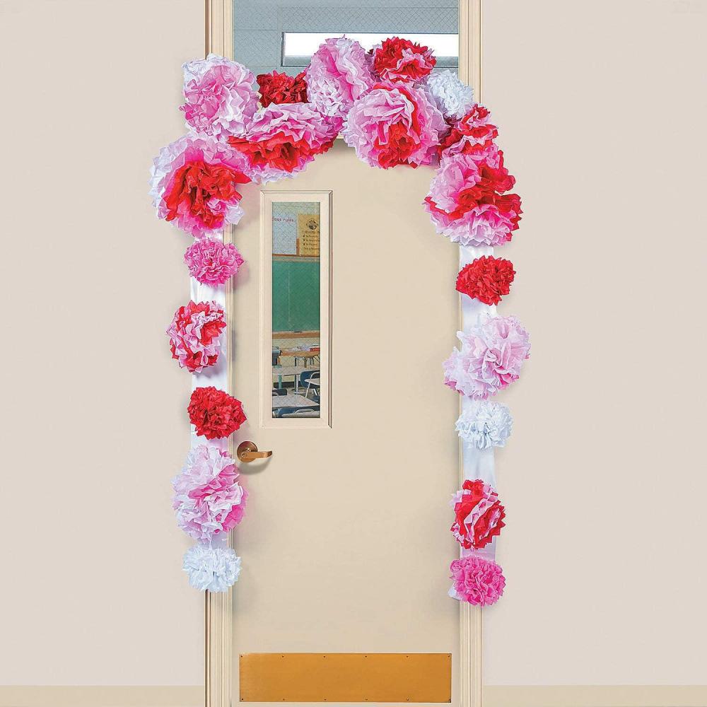 image:imageFun Express Valentine Fiesta Tissue Door Border Colorful amp Festive Valentines Day Party Decor for Doorways Walls Classrooms amp Event Spaces Ideal for Valentines Day Celebrations 1 Piece