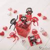 12 Pack Ninja Lollipops with Valentine’s Day Cards Classroom and Valentine Exchange
