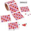 Fun Express – Mini Heart Roll Stickers for Valentine’s Day – Stationery – 1 Piece