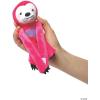 Fun Express Plush Long Arm Sloth Stuffed Animals with Hearts – Set of 12 – Valentine’s Day Toys for Kids and Party Favors