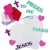 Valentine ‘Jesus Loves Me to Pieces’ Acetate Sign Craft Kit – 12 Sets – Perfect for Valentine’s Day Sunday School Activities & Classroom Fun