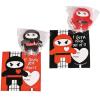 12 Pack Ninja Lollipops with Valentine’s Day Cards Classroom and Valentine Exchange
