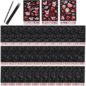 Fun Express 5 1/2″ x 8 1/4″ Valentine’s Day Critters Magic Scratch ‘N Reveal Activities – 24 Pc.