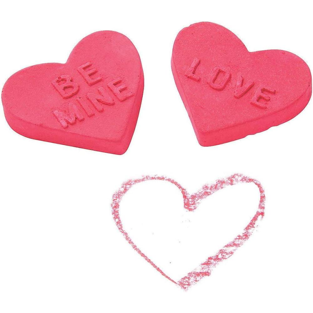 image:imageFun Express Valentine Chalk Hearts  Heart Shaped Chalk Pieces Valentines Day Crafts Classroom Activities amp Party Favors  Ideal DIY Projects Love Notes and Decor  Perfect Kids amp Adults  12 Pieces