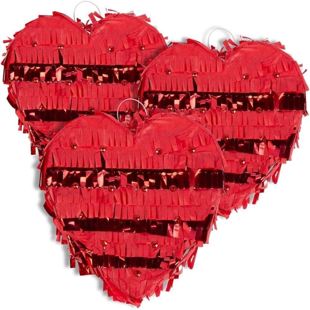 image:imageMini Valentine Heart Pinata Party Decor 3 Pieces