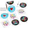 Fun Express Humankind & Diversity Paper Sticker Roll – Teacher Supplies Stickers for Kids Classroom – Valentine’s Day Party Favors – 100 Pieces