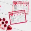 Fun Express Valentine Letter Word Game – Fun Interactive Word-Building Toy for Valentine’s Day Parties Classroom Activities & Family Fun – Engaging Educational Game – Red & White – 24 Pieces