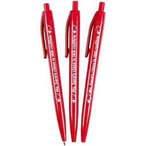 Fun Express Personalized Valentine’s Day Red Heart Retractable Pens, Bulk 48 Pieces