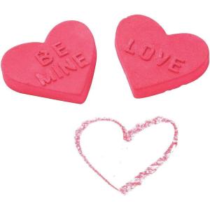 Fun Express Valentine Chalk Hearts – Heart Shaped Chalk Pieces Valentines Day Crafts Classroom Activities & Party Favors – Ideal DIY Projects Love Notes and Decor – Perfect Kids & Adults – 12 Pieces